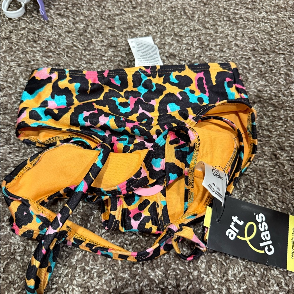 🍦Art Class Leopard Print Bikini set kids